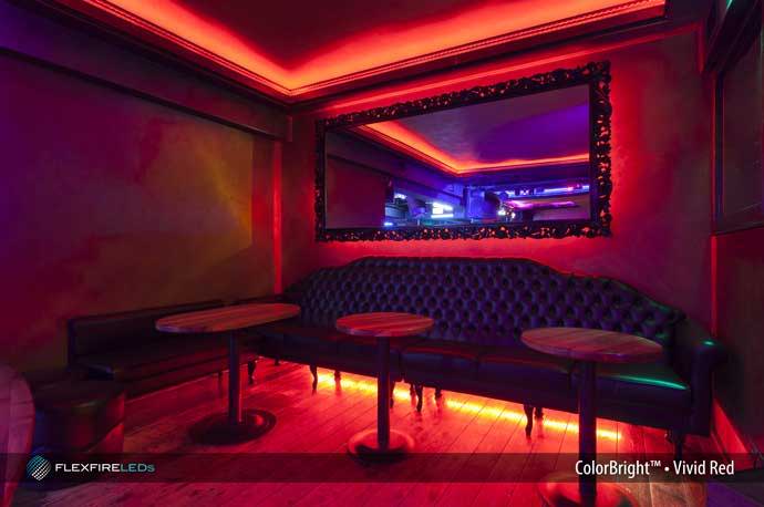 Bar lighting and design ideas with LED strip lights