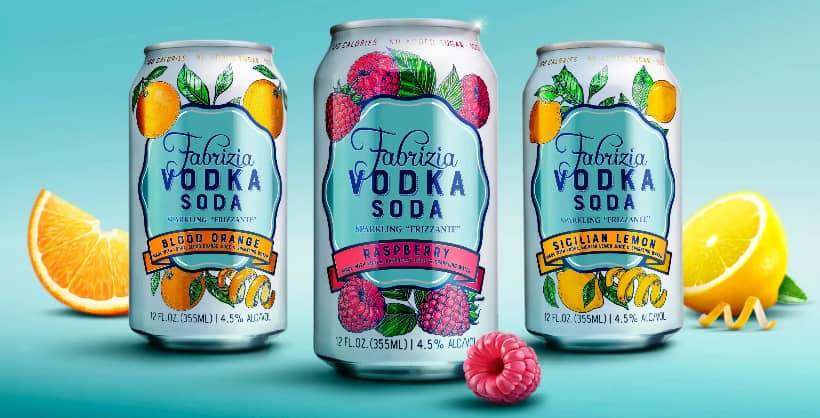Vodka Soda Packaging Spotlights Fruit Flavors