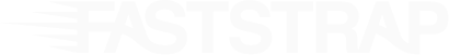 Logo of FASTSTRAP with stylized text and wing design.