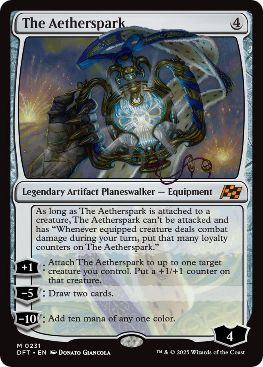 The Aetherspark, one of the best cards of 2025.