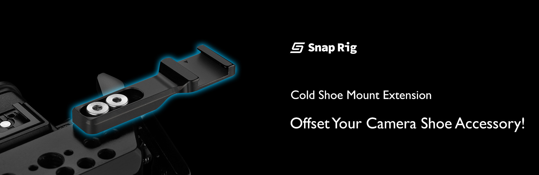 Proaim SnapRig Cold Shoe Mount Extension for Camera Setups. CS229.