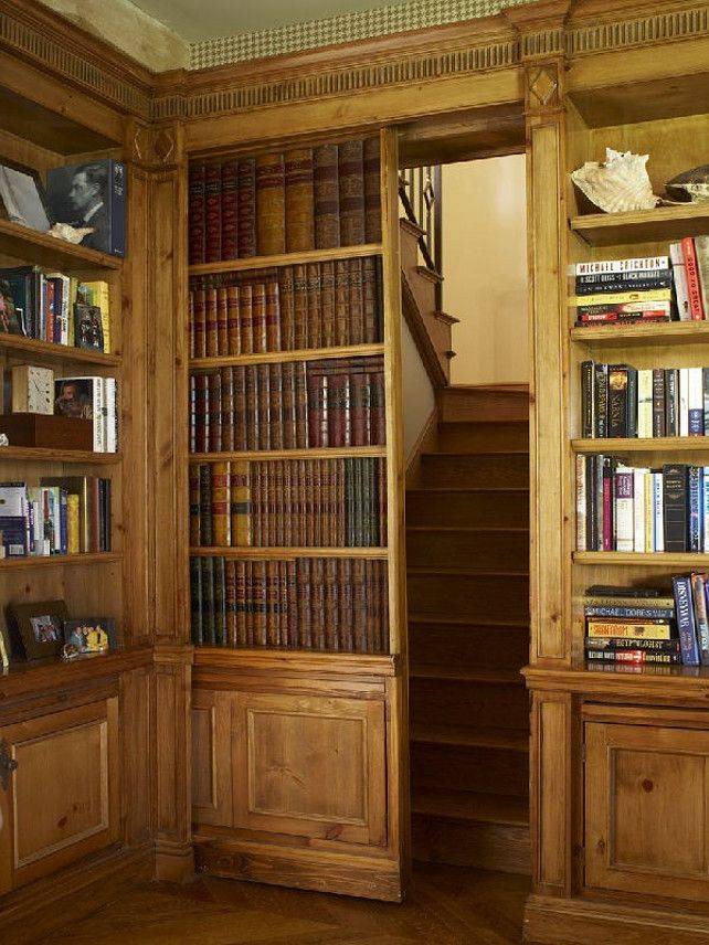 Hidden Bookcase Door in Winchester Mansion | Murphy Doors, Inc. 