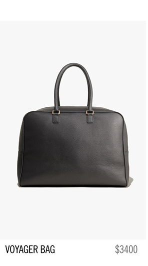 Black Voyager bag priced at $3400.