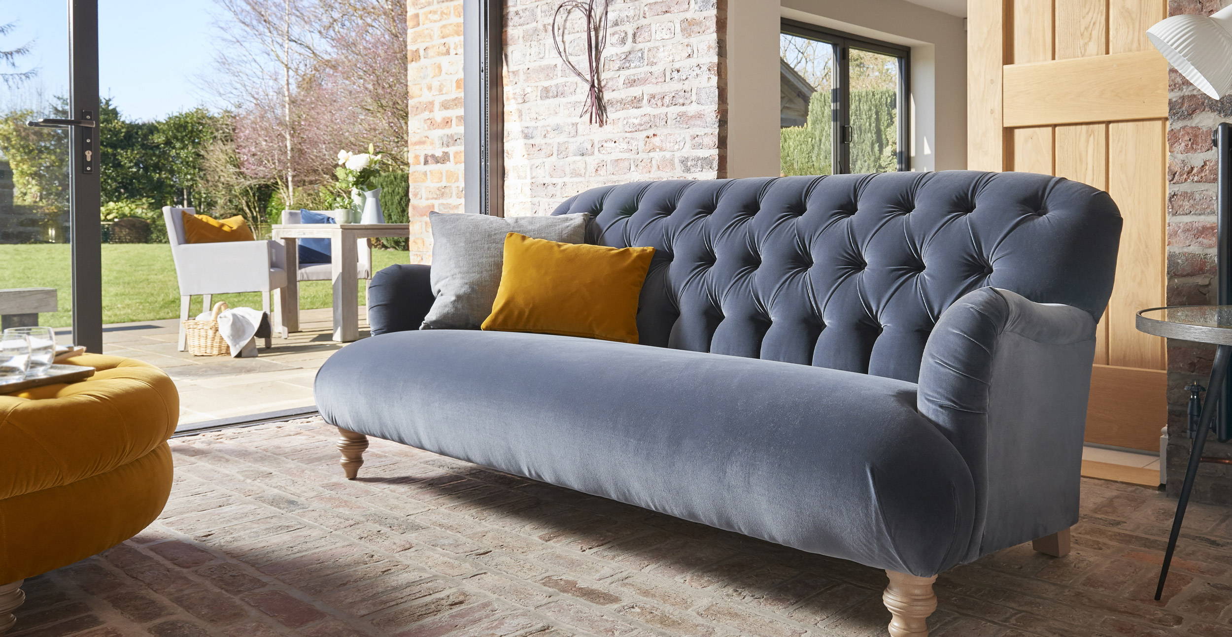 Buttoned Back Sofa - Choose A Fabric & Customise The Brioche At BF Home