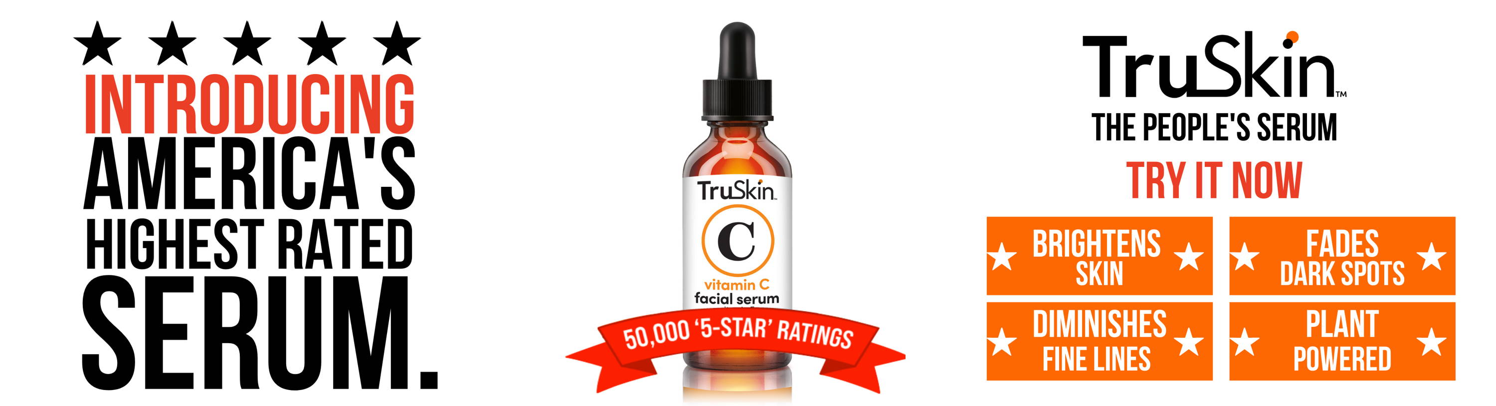 TruSkin Vitamin C Serum is America's highest rated 5 star serum