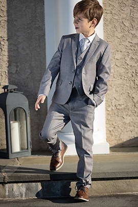 Liam Vintage Grey 5-Piece Suit