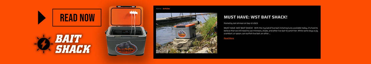 Read this blog post for more information on the solar powered bait shack