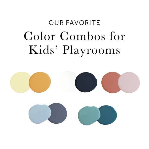 Nuestras combinaciones de colores favoritas para los cuartos de juego de los niños