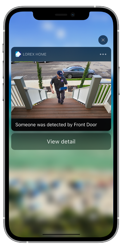 lorex home app alert on phone