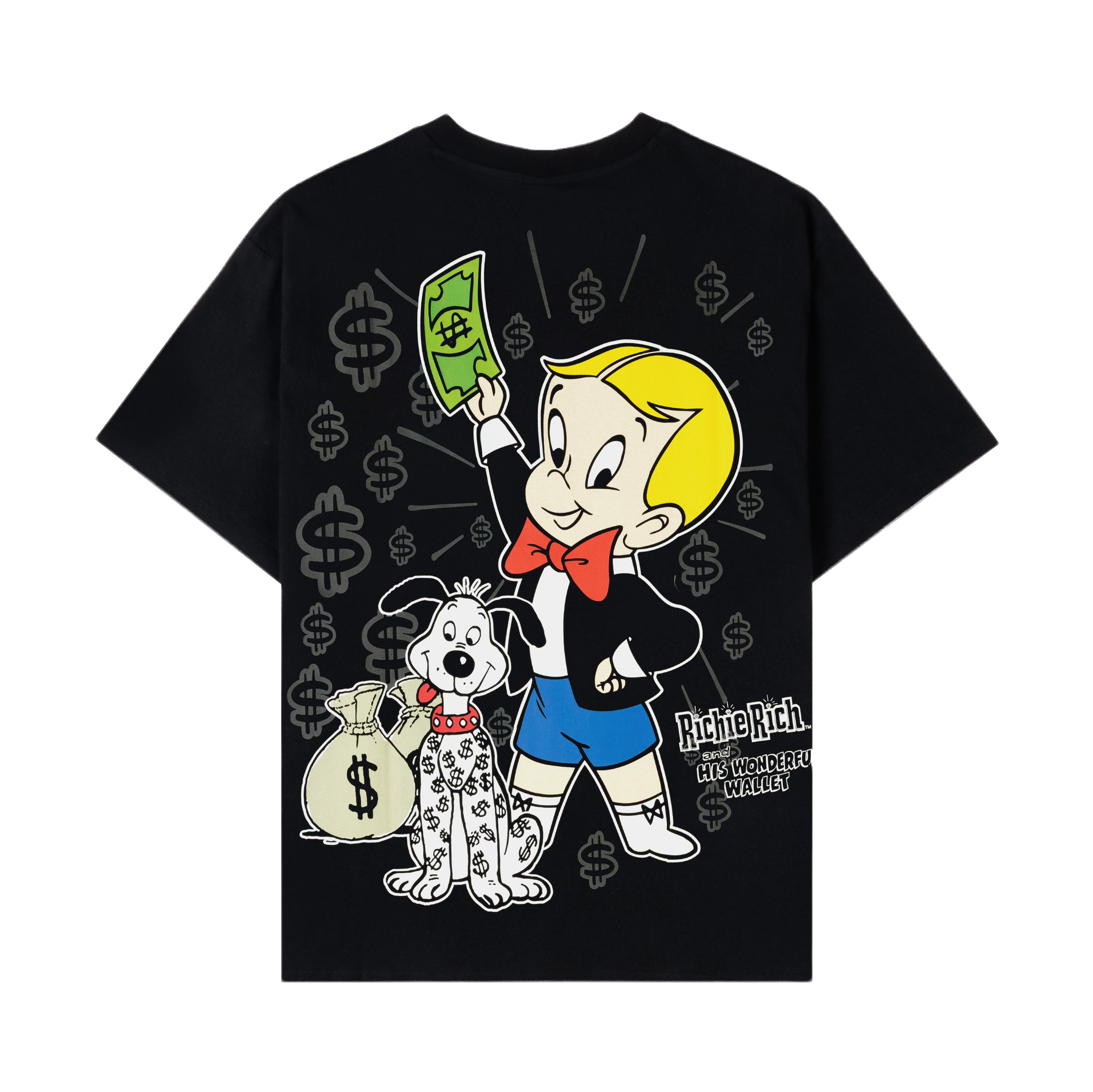 Black t-shirt with 