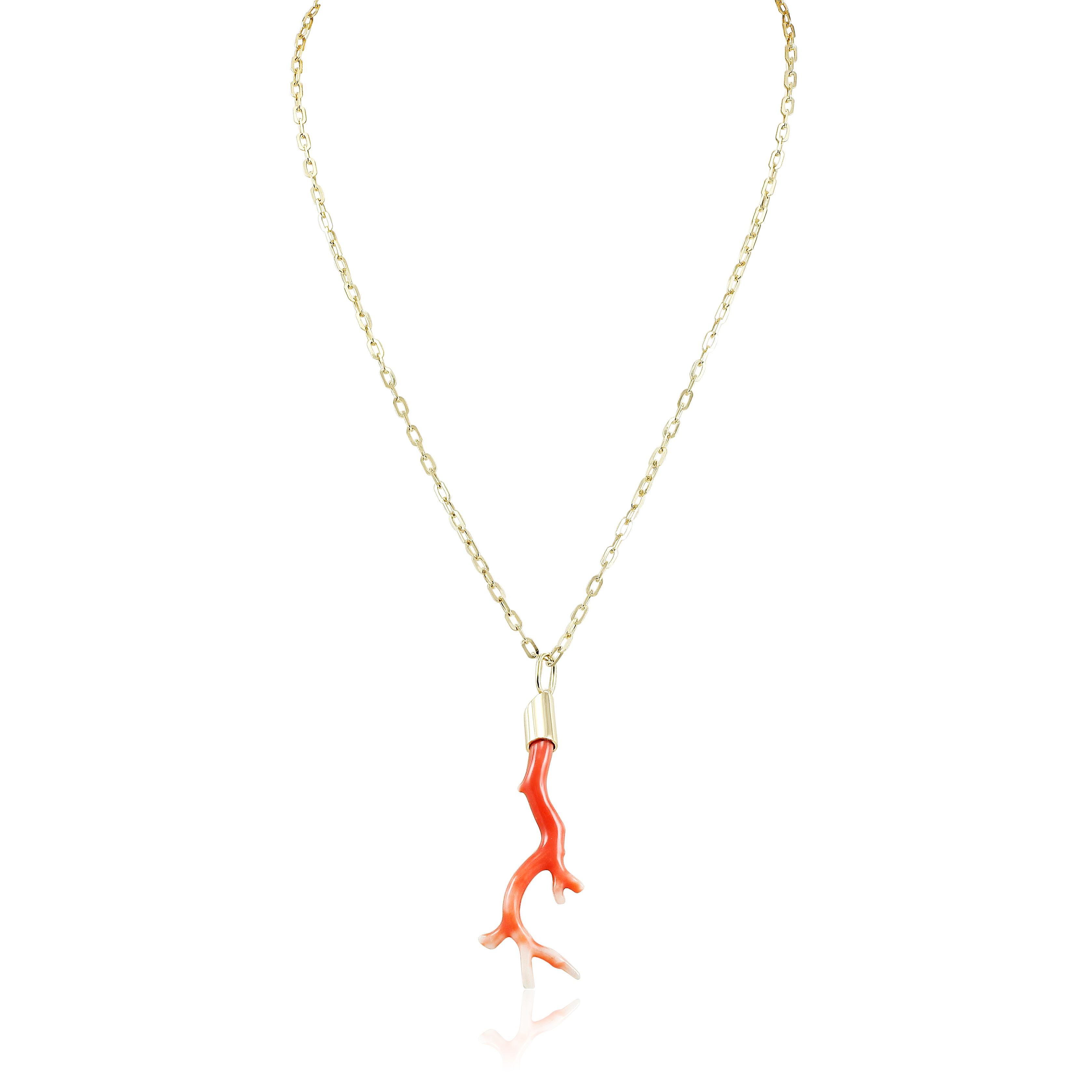 coral branch pendant by Nina
