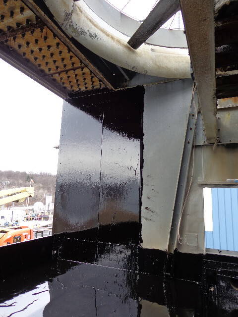 Cooling Tower Steel Component That has been repaired After image