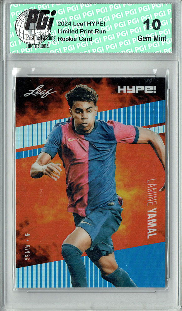 2024 Leaf HYPE! Lamine Yamal soccer rookie trading card metal rare collectible