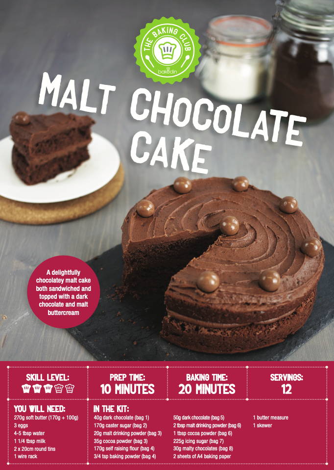 Malt Chocolate Cake
