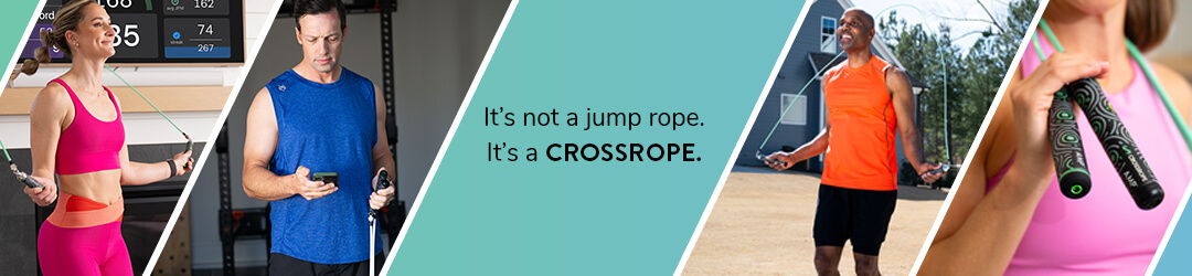 People wearing athletic clothing engaged in jump rope activities.