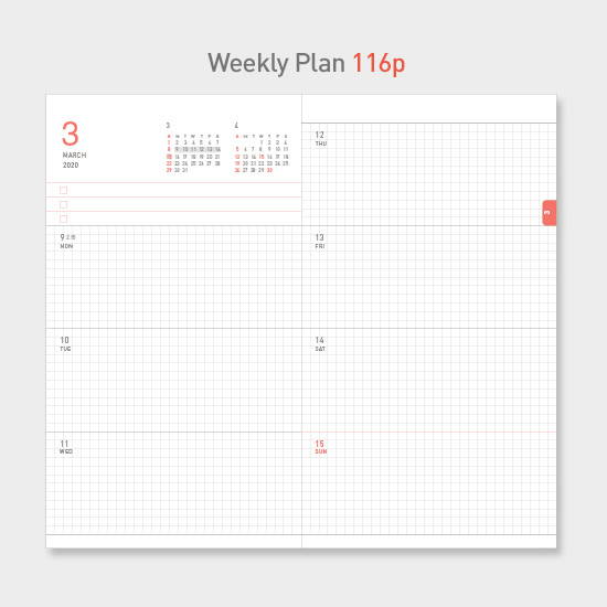 Weekly plan - PAPERIAN 2020 Edit small dated weekly planner scheduler