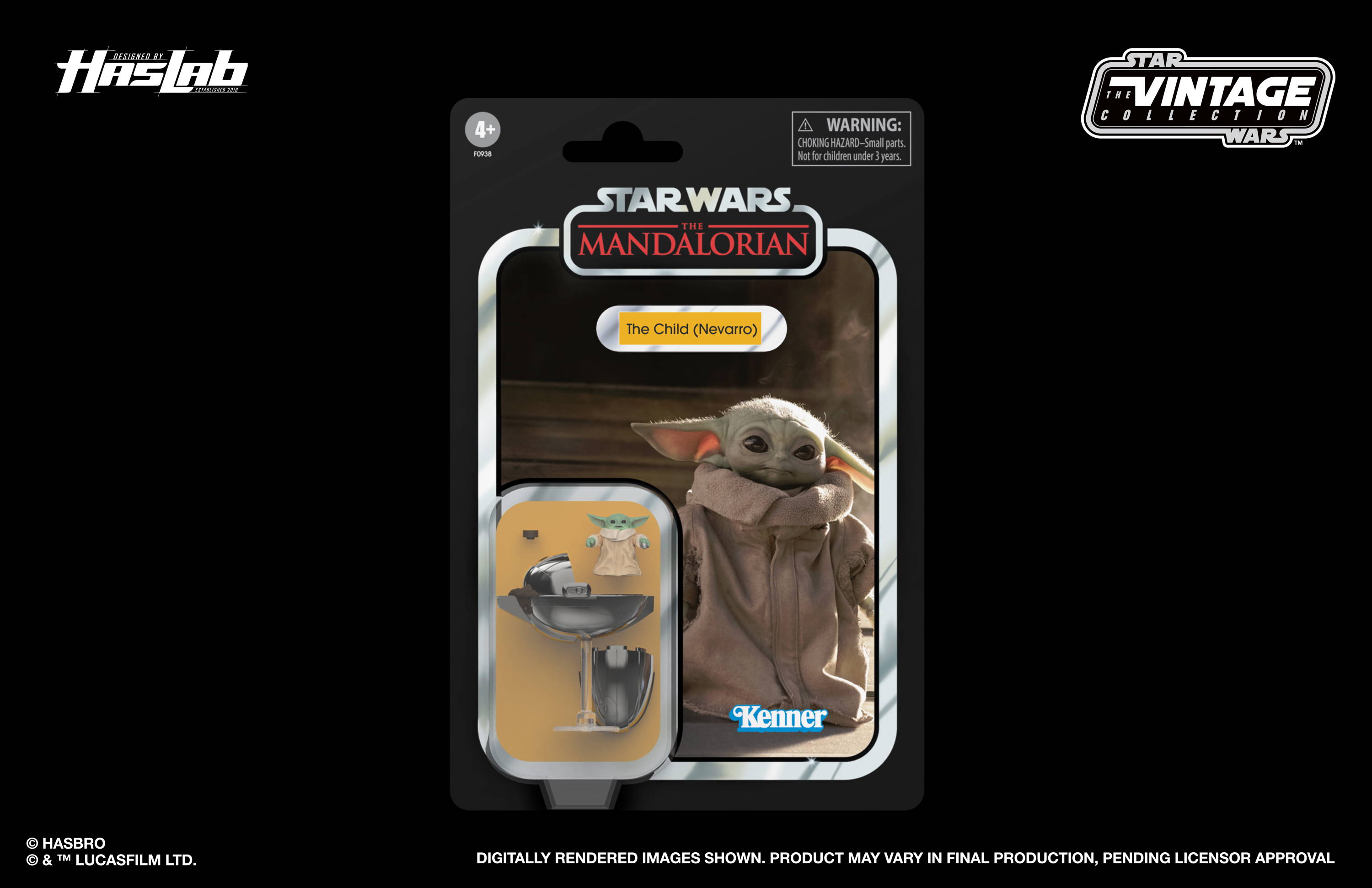 Baby Yoda in package.