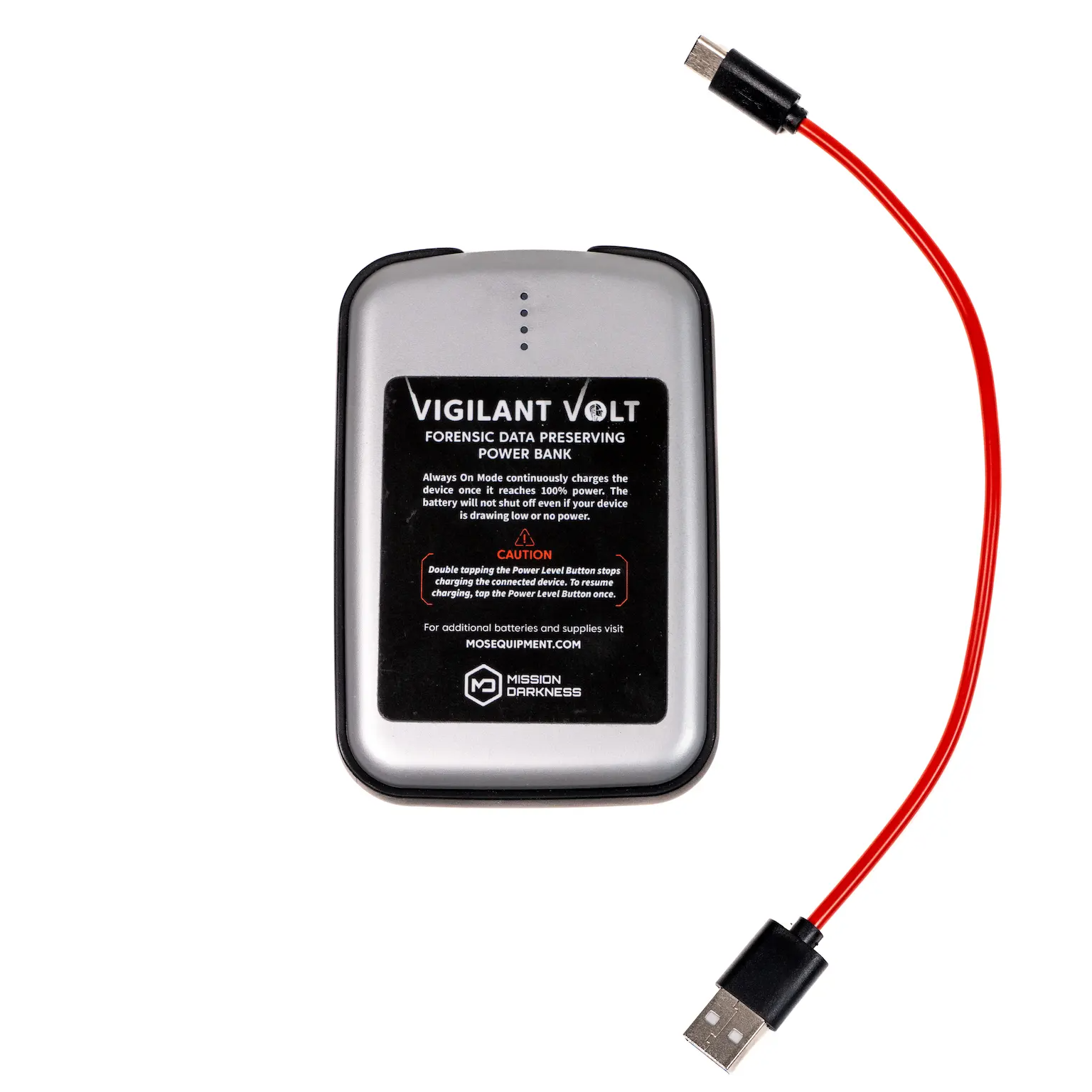 MIssion Darkness Vigilant Volt Forensic Data Preserving Power Bank - Small Battery Size