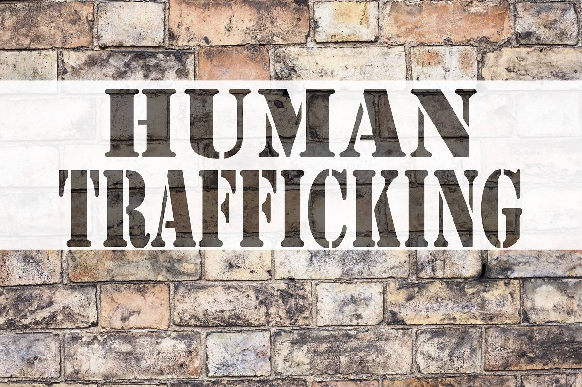 Human Trafficking Brick Wall