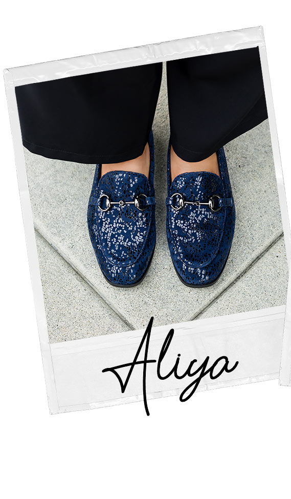 Aliya Blue Notes Loafer | Alegria Shoes