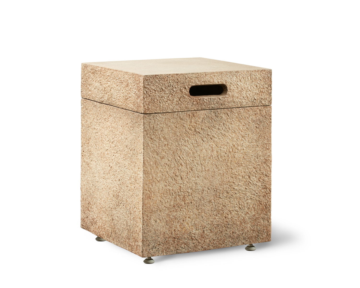 Rocher Propane Tank Cover in Antigua Finish on white background