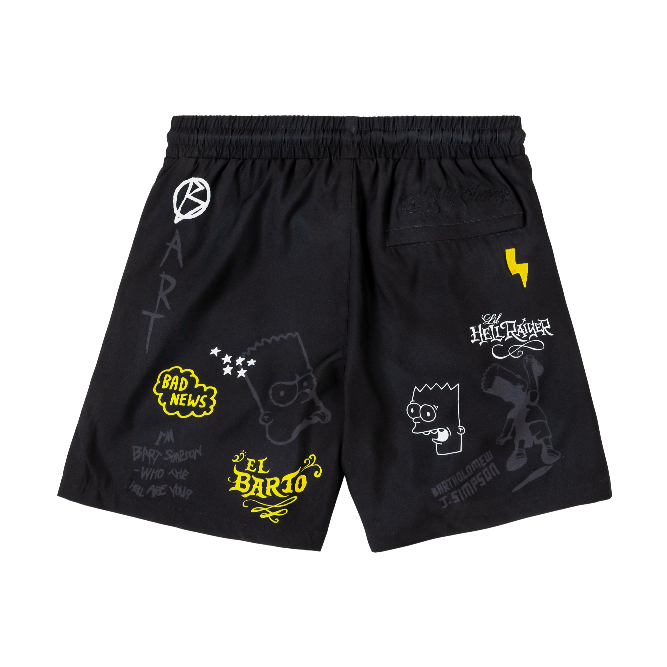 Black shorts featuring 