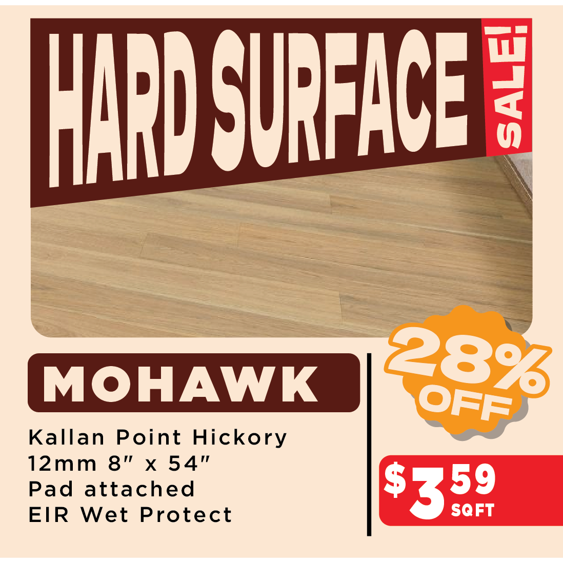 Mohawk Kallan Point Hickory Sale