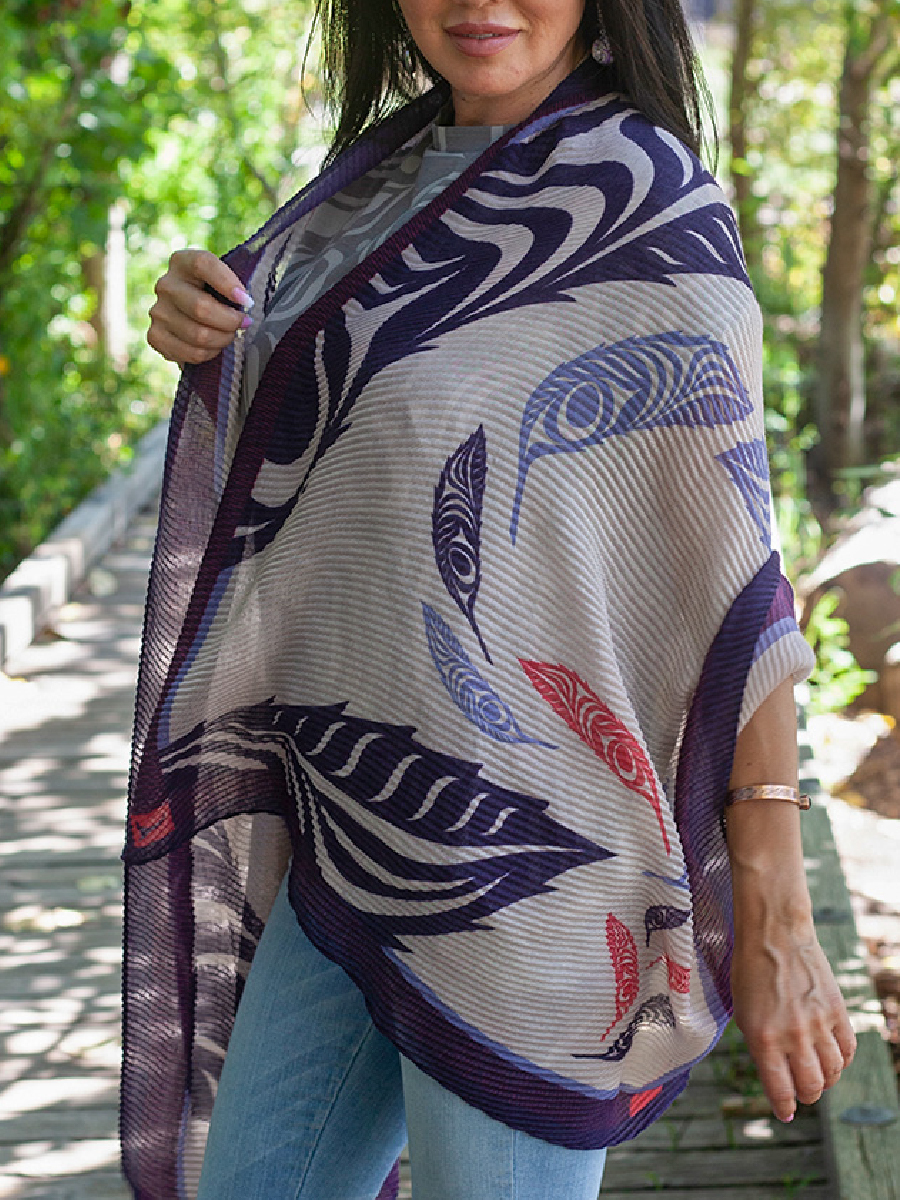 Feathers Eco Scarf by Simone Diamond