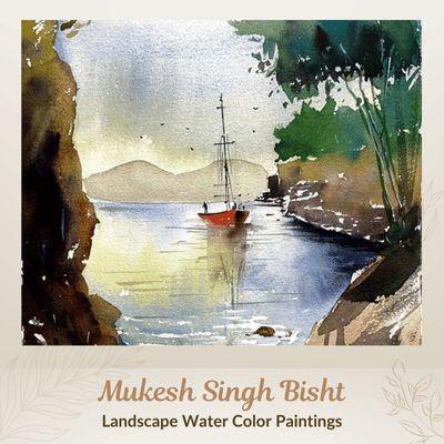 scenery paintings by artist mukesh singh