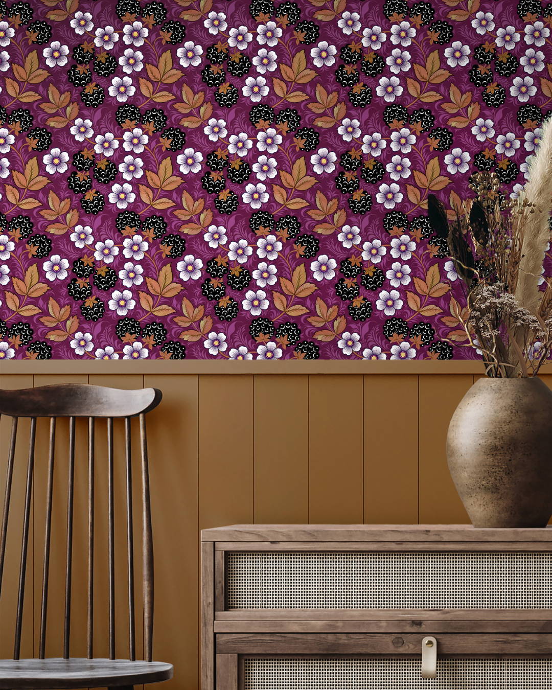 blackberry-wallpaper-autumn-fall-floral-print-olenka-british-design-made-in-england