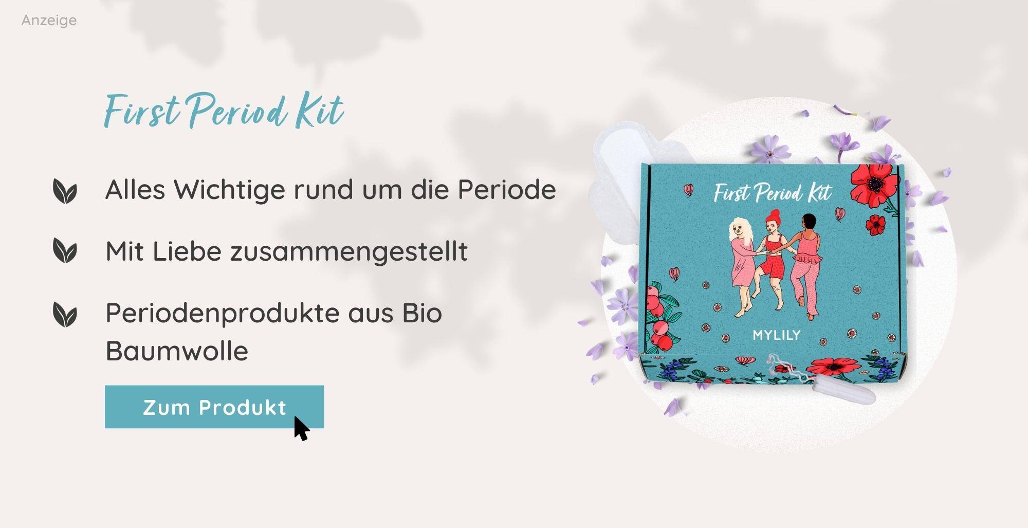 First Period Kit MYLILY | Erste Periode Box für Mädchen | Menstruationsprodukte von MYLILY 