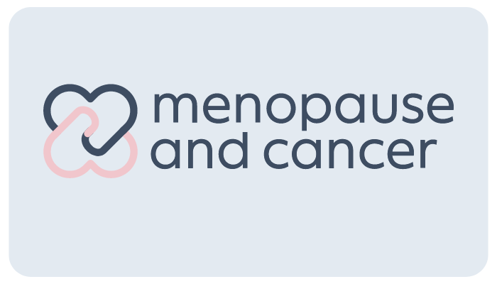Dani Binningtons podcast logo on menopause and cancer