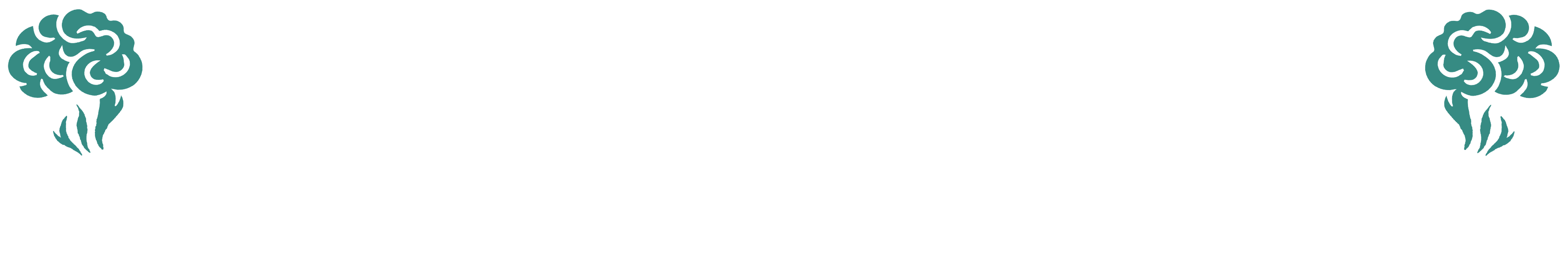 There is a skull shaped like a mug with smoke coming out of the top of it like a brain on the left and right. In the center it says much more than coffee.
