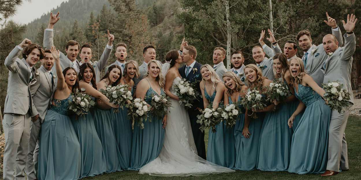 Slate Blue Bridesmaid Dresses