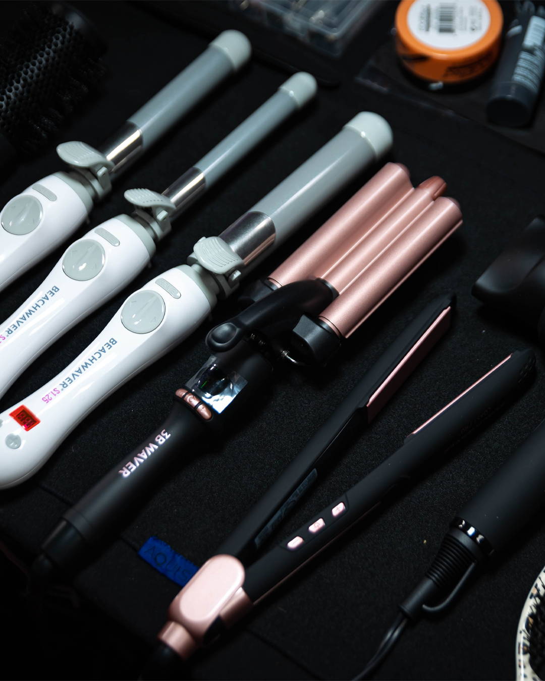 Image of Tools lined up backstage at LA Fashion Week