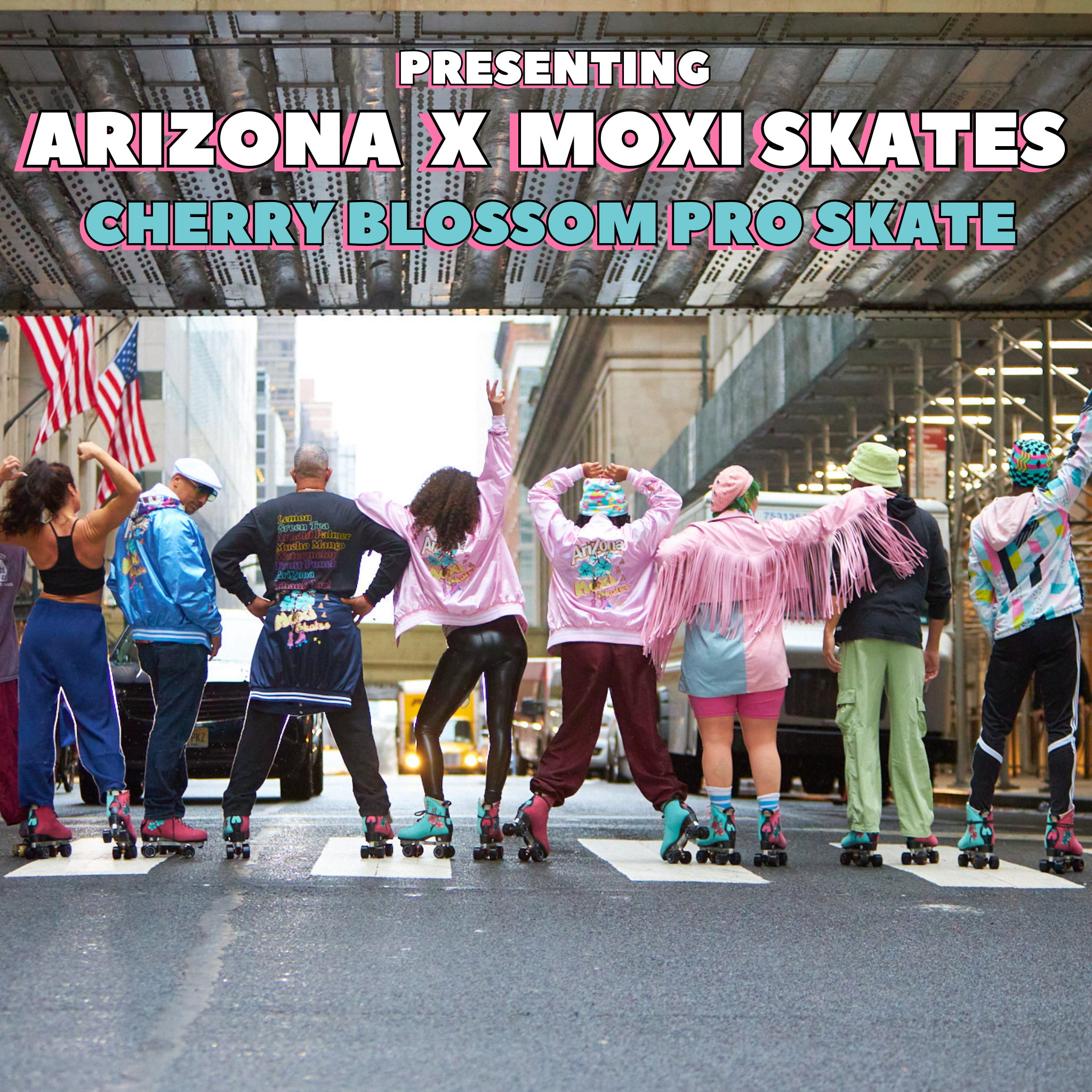 presenting arizona x moxi skates cherry blossom pro skate