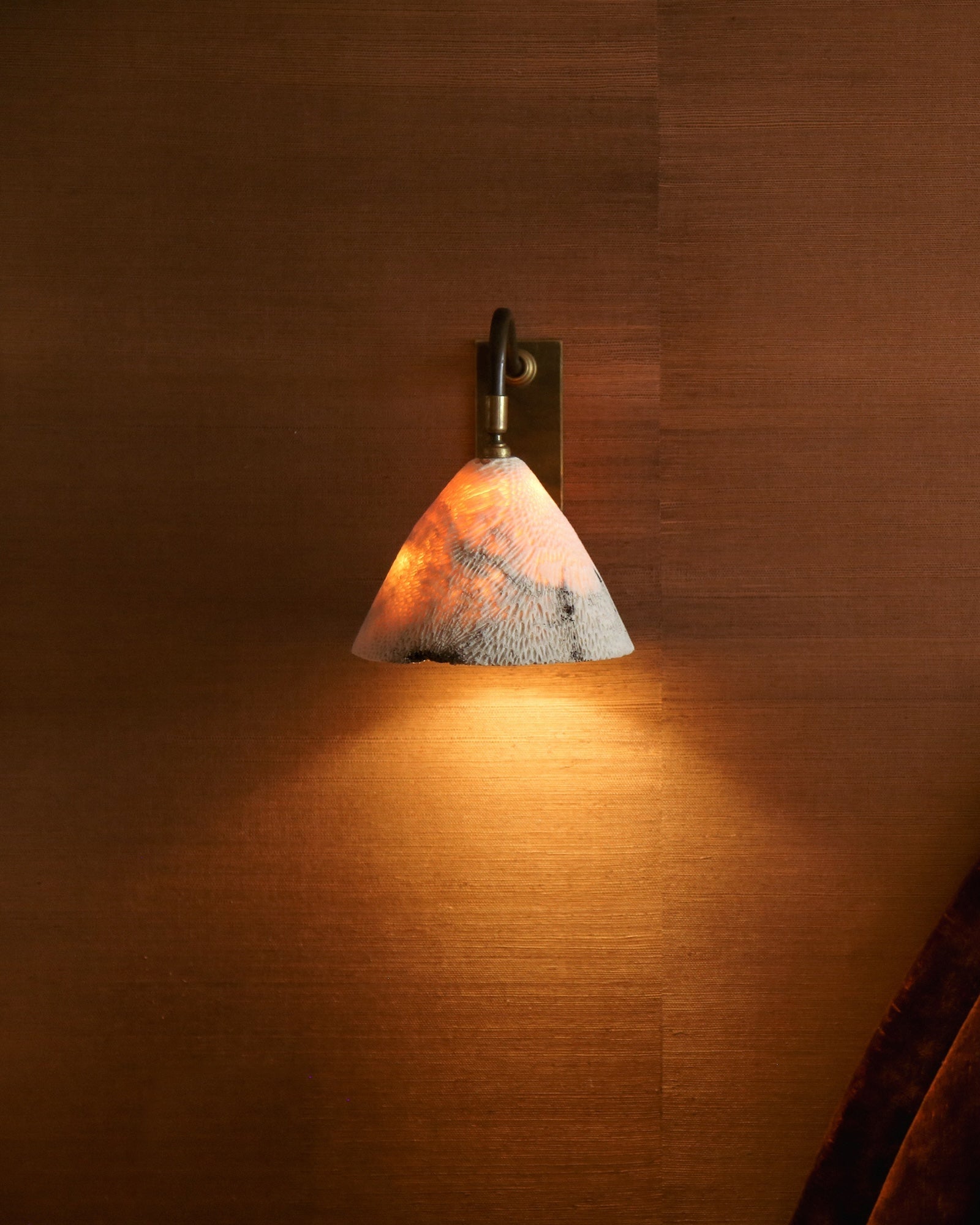 Fossil Coral Swan Wall Light