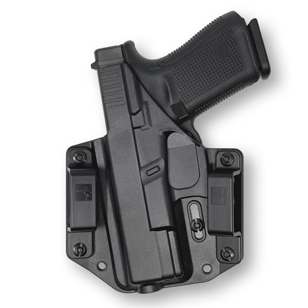 Details about   OWB PADDLE HOLSTERS-LEVEL 2 THUMB SMART-KYDEX-S&W M&P SHIELD  W/ FREE MAG POUCH 