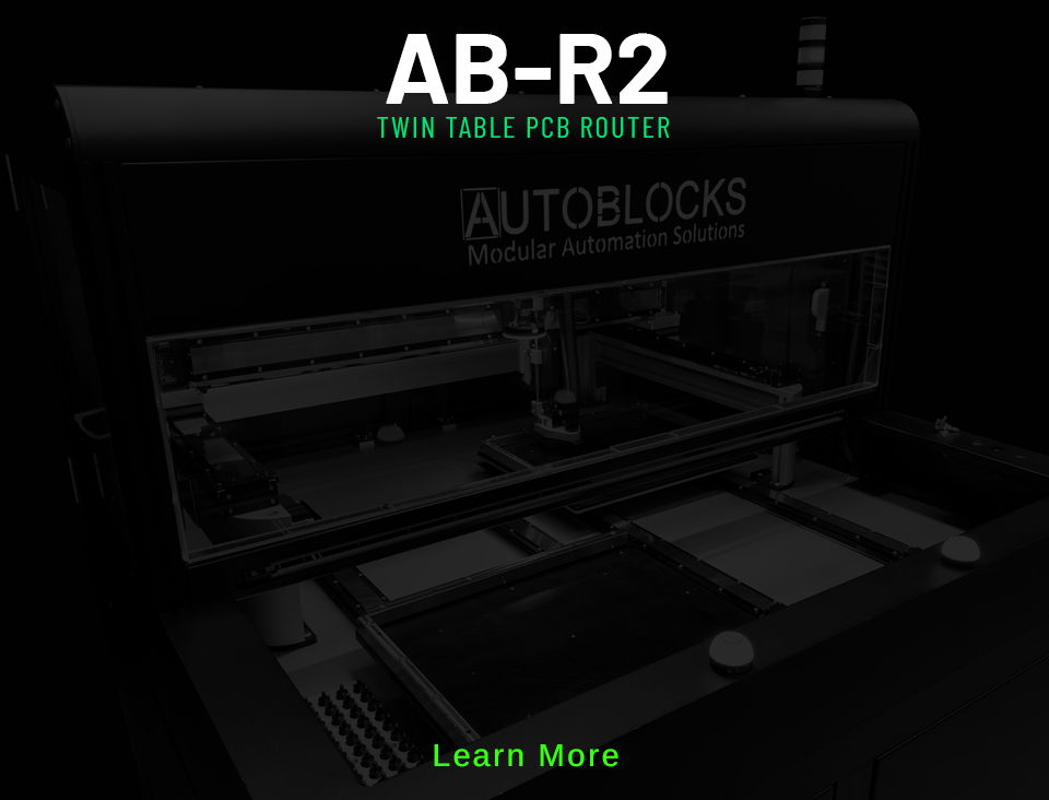 AB-R2 twin table pcb router banner