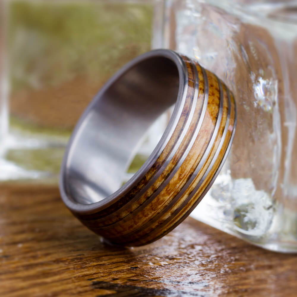 Oak Wood Whiskey Ring
