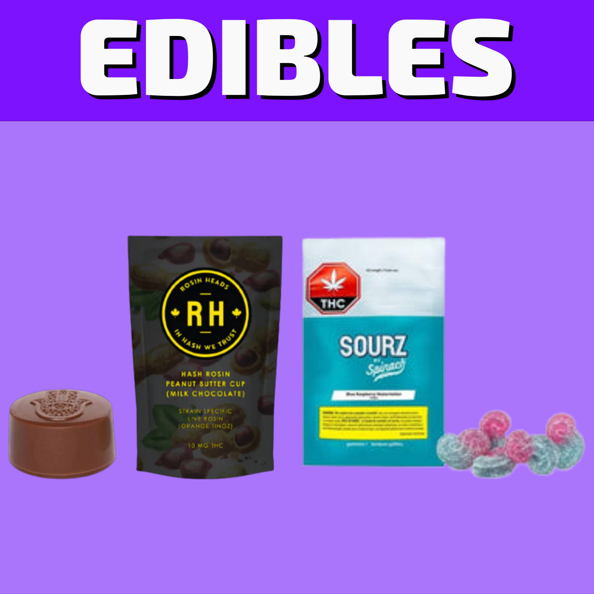 Order gummies, chocolates, and other edibles online from Jupiter Cannabis or visit our cannabis store in Winnipeg on 580 Academy Road.  