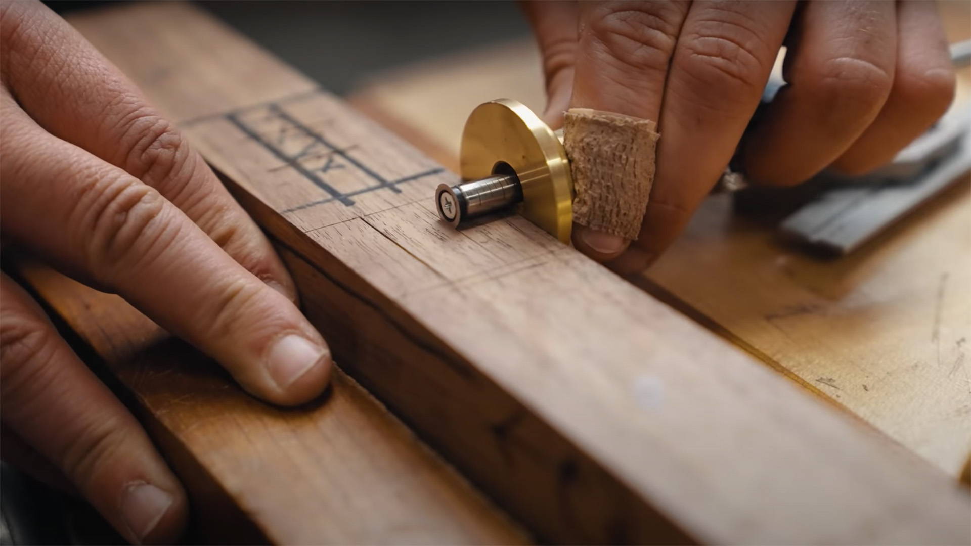 Laying out a mortise