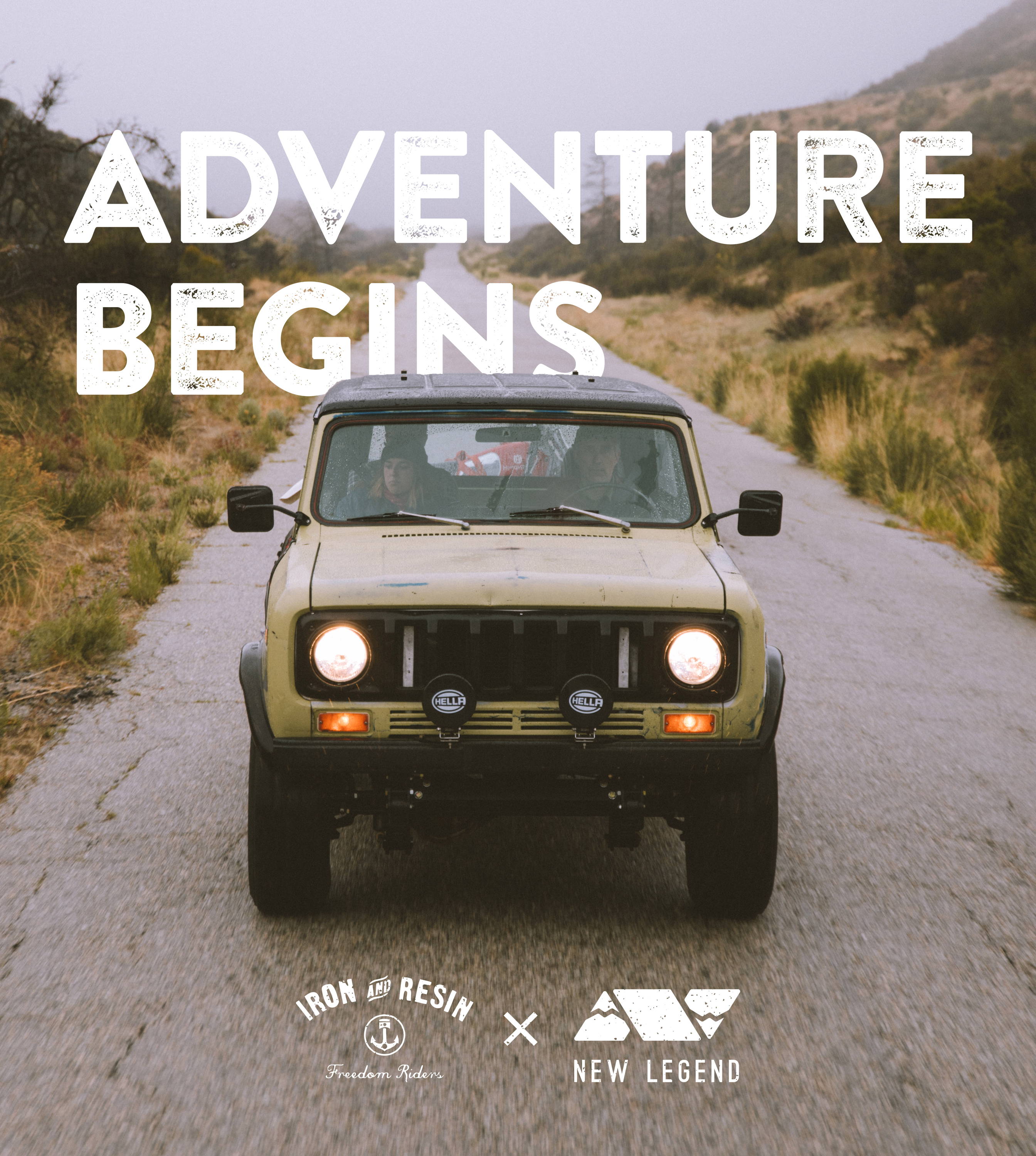 Adventure Begins Collaboration with Iron & Resin and New Legend 4x4