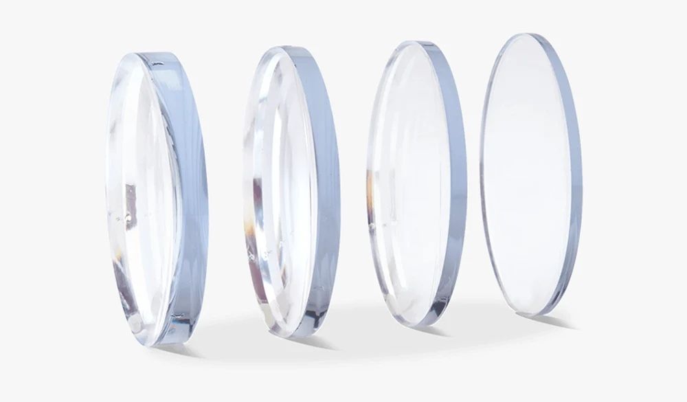 lenses with different thickness and anti reflective coating