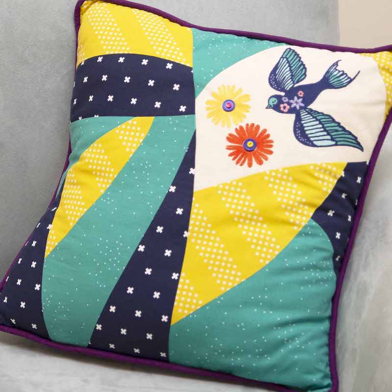 FREE PROJECT - Cotton + Steel Scout Embroidery Pillow