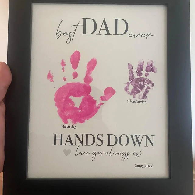 handprint art craft dad