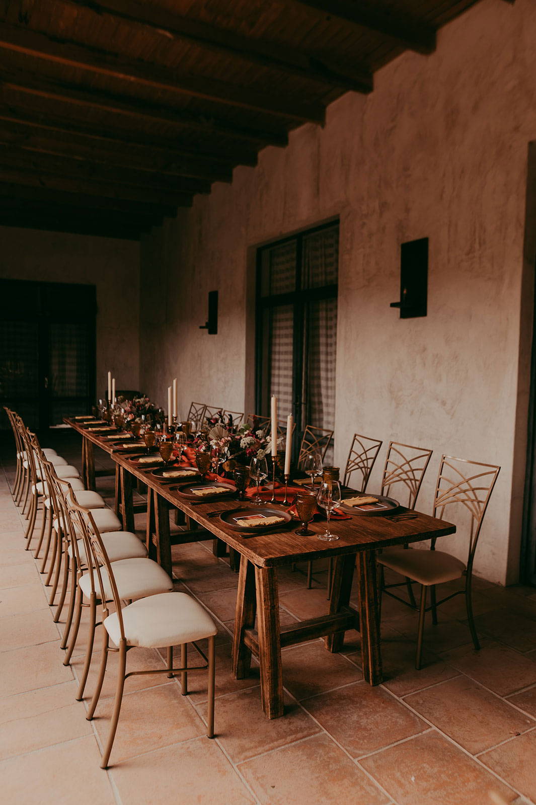 Wedding table layout