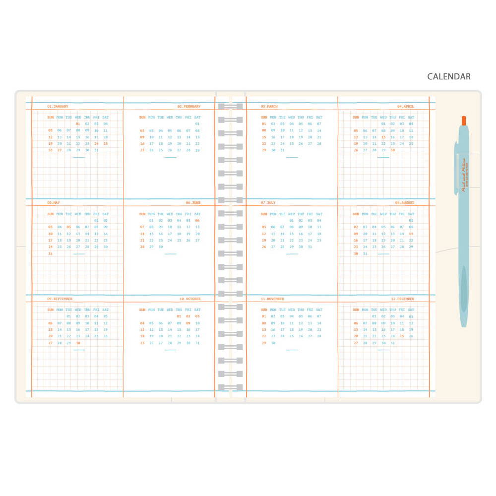 Calendar plan - Romane 2020 Eat play work 365 dated daily diary planner