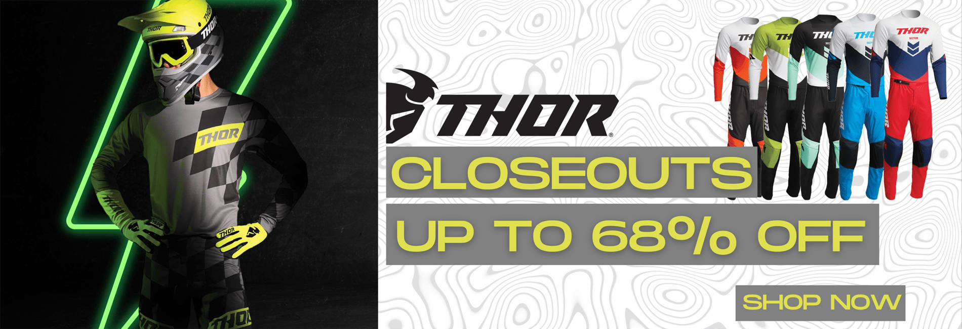 Thor MX Closeouts up to 68 percent off