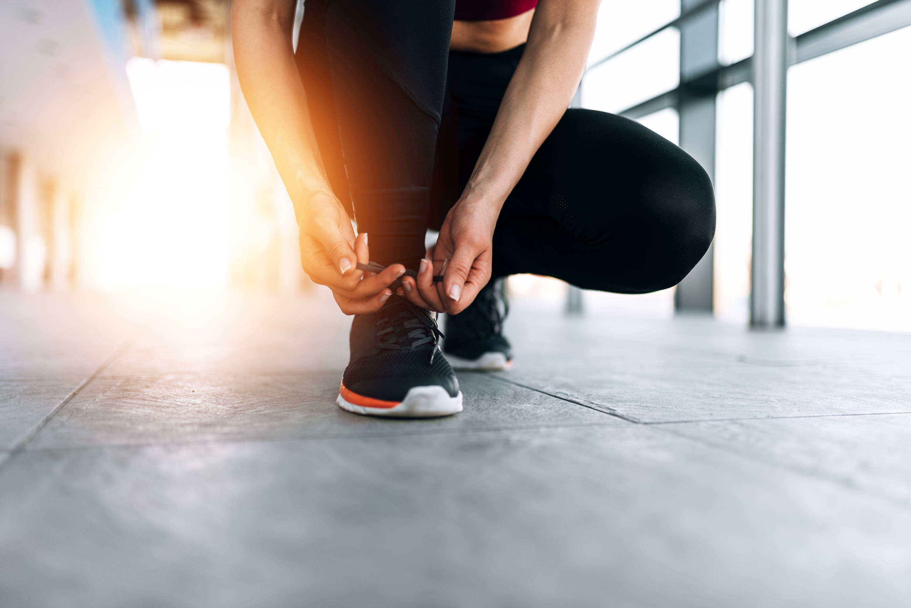 Woman exercising. Therafirm. Core-Sport. 